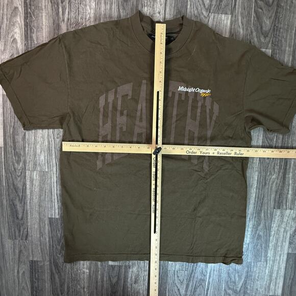 Midnight Organic 1990s Graphic Tee Streetwear Brand T-Shirt - Picture 3 of 6